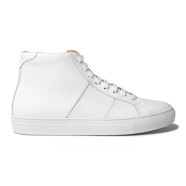 Men's All White High Top Sneakers | China Shoe Factory - China Shoe ...